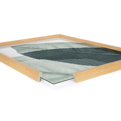 Blake Modern Green Leaf Botanical II Framed Printed Glass by The by kateandlaurel - product image 3 for Resin Society