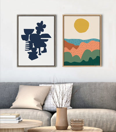 Sylvie Dancing Hills Framed Canvas by kateandlaurel - product image 9 for Resin Society
