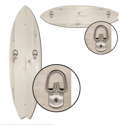 Beach Surf Van Surfboard Coastal Wooden Wall Art by G. DeBrekht