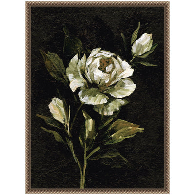 Sylvie Moody Floral 2 Framed Canvas by Annie Quigley