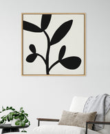 Sylvie Modern Botanical Neutral Abstract 2 Framed Canvas