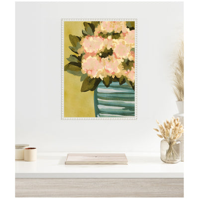 Sylvie Blush Blossoms Framed Canvas