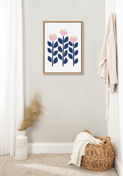 Sylvie Nordic Flowers Framed Canvas by kateandlaurel - product image 10 for Resin Society