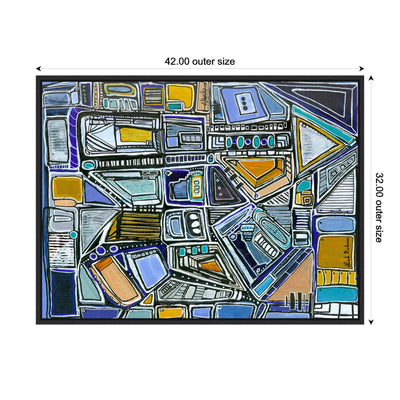 Sylvie Pacific Tower Horizontal Framed Canvas by Leah Nadeau
