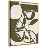 Abstract muted tone artwork 'Bound by Beauty 9' on framed canvas by Shatha Al Dafai
