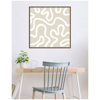 Organic Figures by Gabrielly Guedes Framed Canvas Wall Art Print