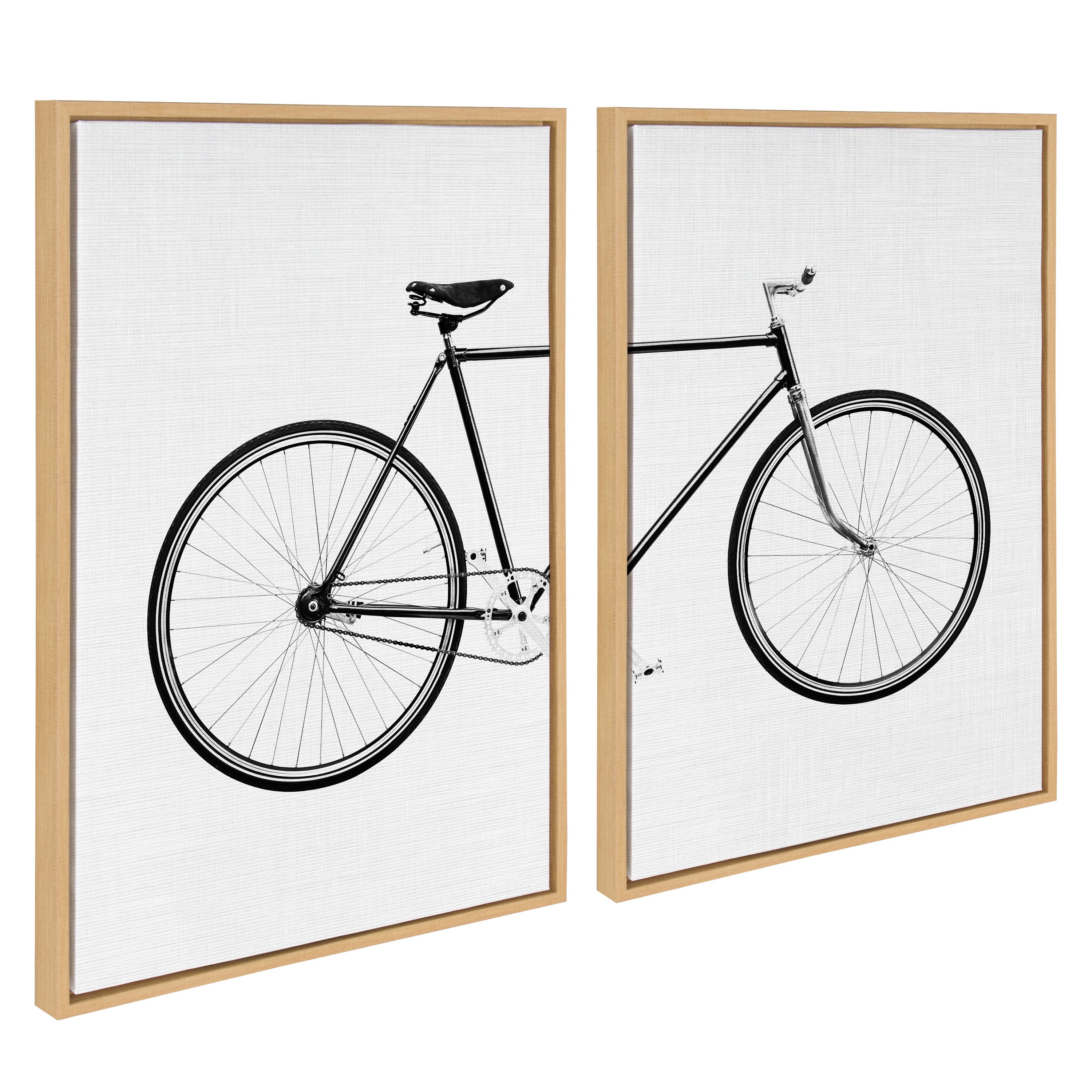 Sylvie Bicycle Framed Canvas by Simon Te of Tai Prints by kateandlaurel - product image 18 for Resin Society