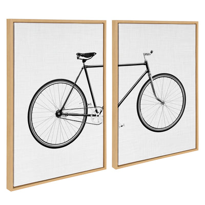 Sylvie Bicycle Framed Canvas by Simon Te of Tai Prints by kateandlaurel - product image 18 for Resin Society