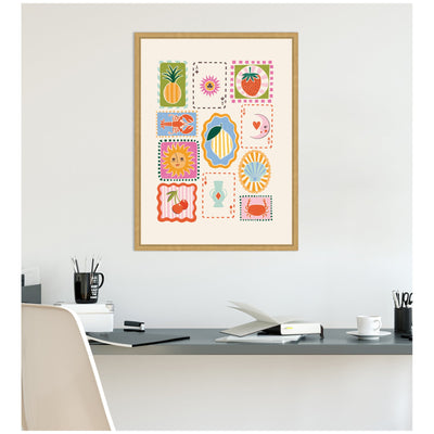 Storytelling Shores by Aislinn Simmonds Duchess Plum Framed Canvas Wall Art Print