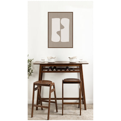 Organic Figures No.
1 by Gabrielly Guedes Framed Canvas Wall Art Print