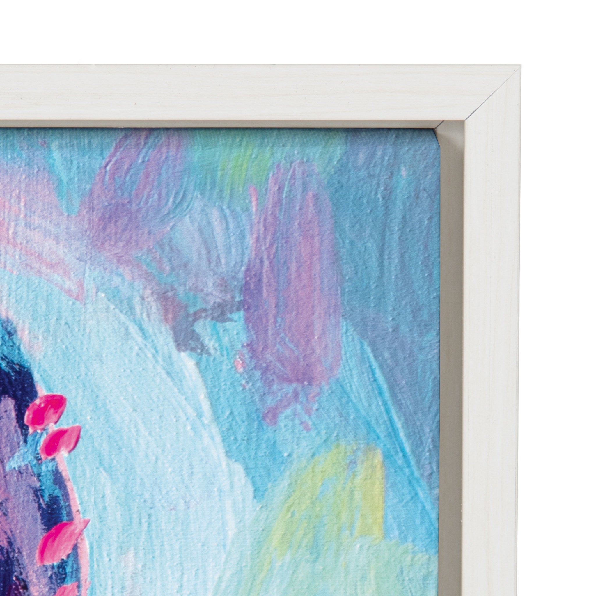 Sylvie Lolly The Llama Framed Canvas by Rachel Christopoulos by kateandlaurel - product image 3 for Resin Society