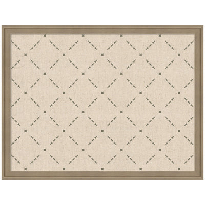 Pinboard Green Lattice Print