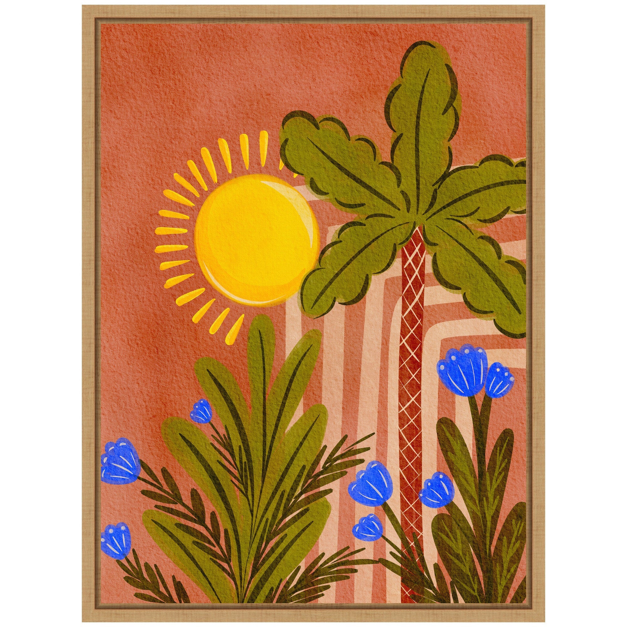 Sylvie Moroccan Forest Framed Canvas by Nikita Jariwala