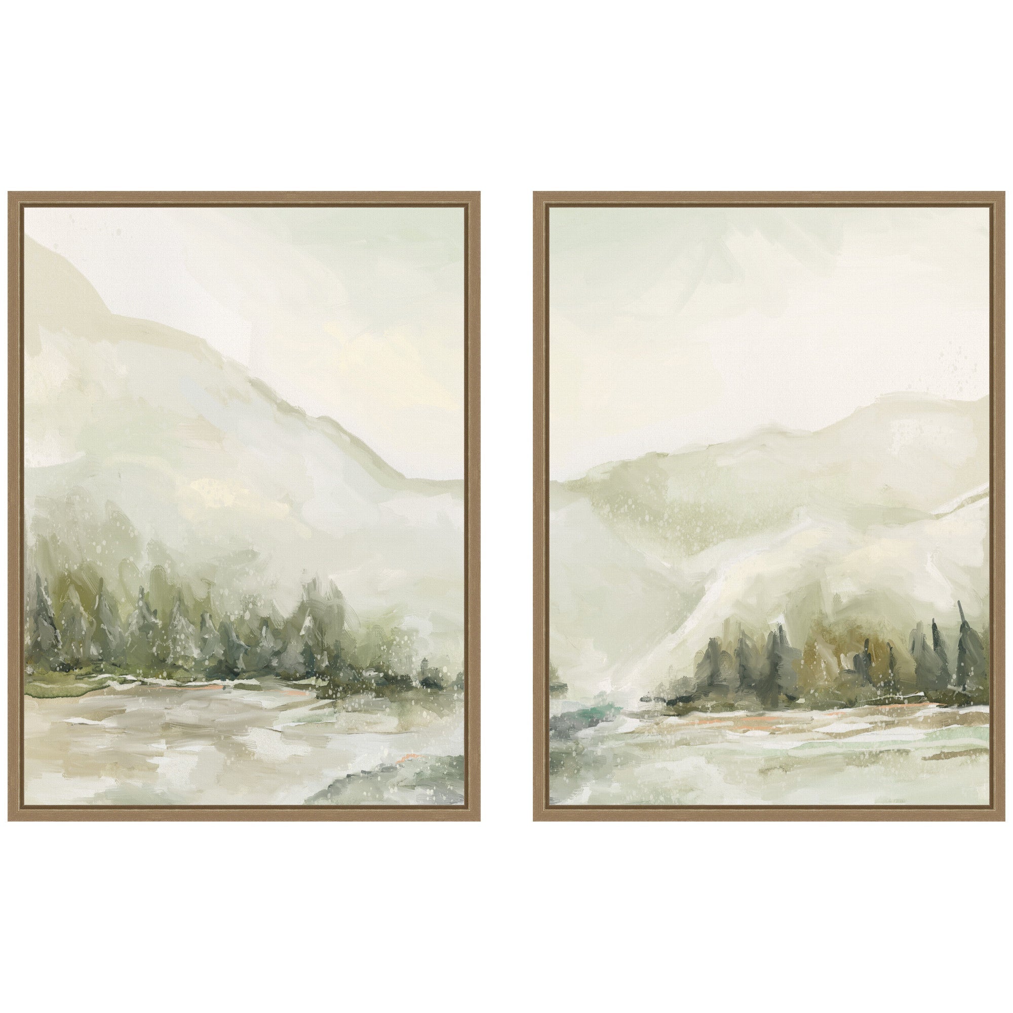 AQ Winter Landscape No.
6 2 Piece Framed Canvas Wall Art Set by Annie Quigley