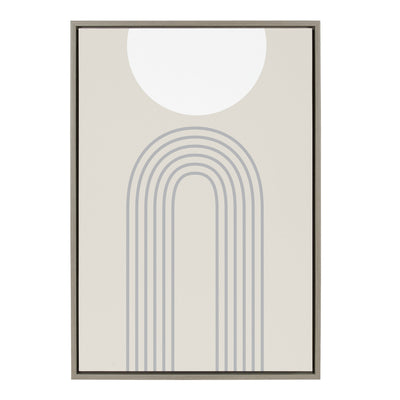 Sylvie Full Moon over the Mountain Top Framed Canvas by kateandlaurel - product image 2 for Resin Society