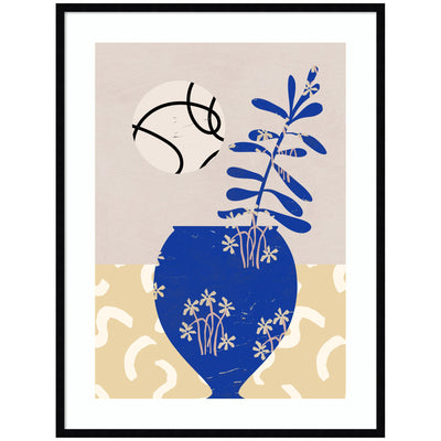 Pottery Poem No3 by Treechild Framed Wall Art Print