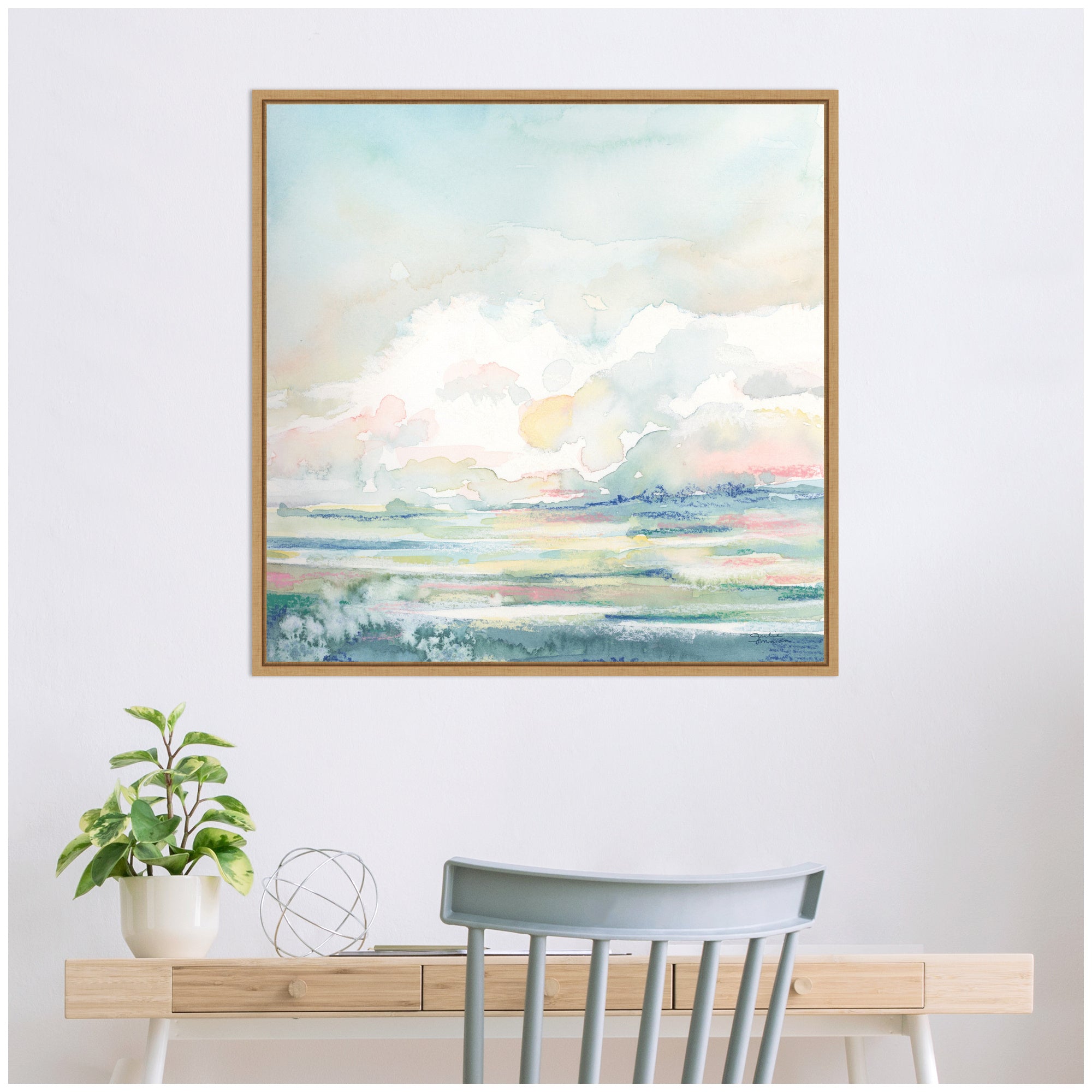 Sylvie Stillness Framed Canvas by Julie Maida