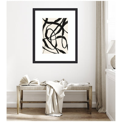 Framed Art Black Twist 4 by Alicia Bock