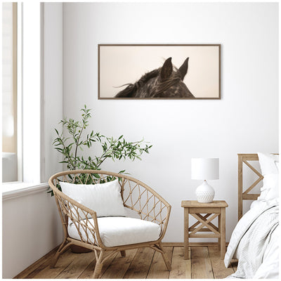 Horse Ears Panel by Crystal Lynn Collins Framed Canvas Wall Art Print