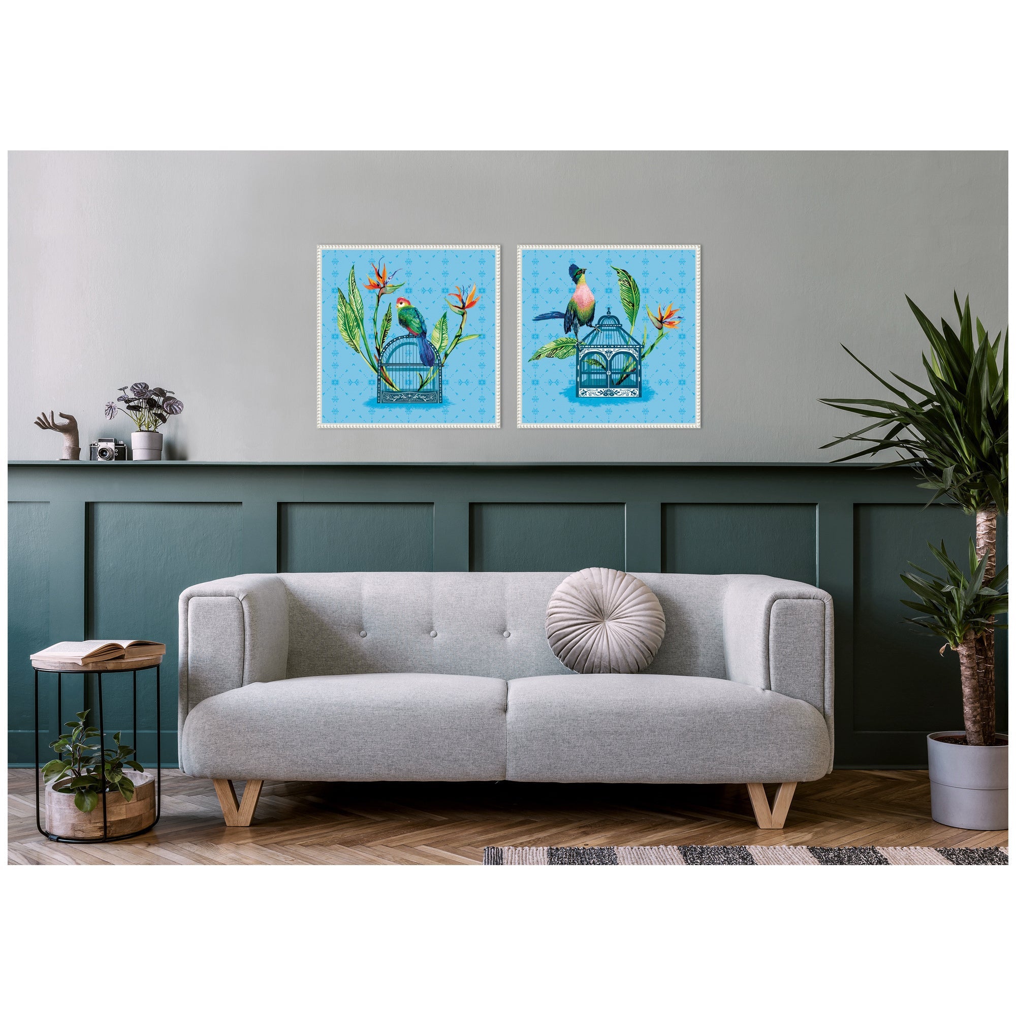 Uncaged No.
1 & No.
2 2 Piece Framed Canvas Wall Art Set by Lucia Gianello