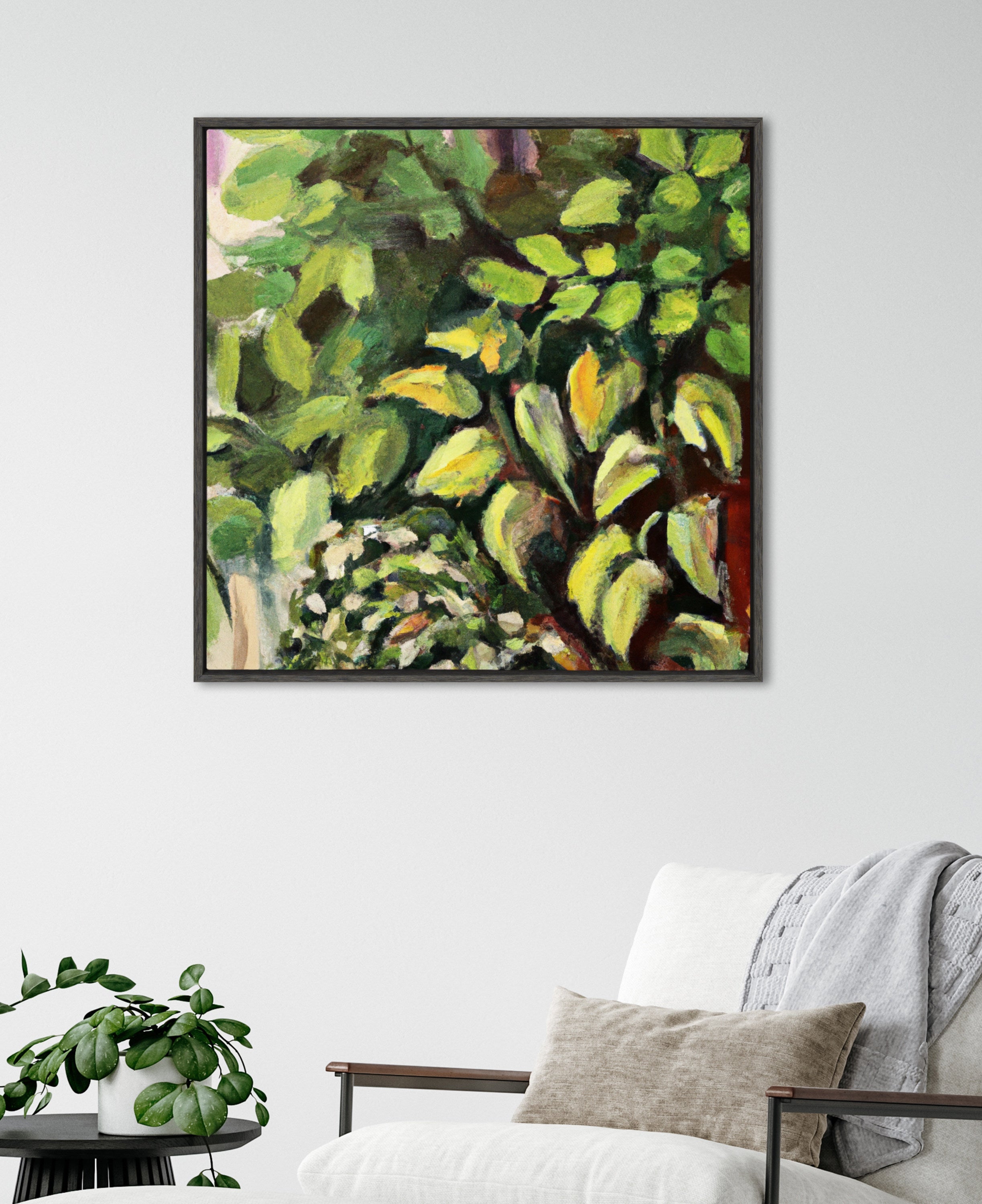Sylvie Blank Framed Canvas 30x30
