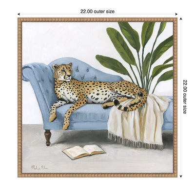 La Dulce Vida Cheetah by Mackenzie Nelson Framed Canvas Wall Art Print