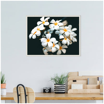Sylvie Tropical Flowers Framed Canvas by Alicia Abla