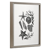 Blake Seashells Black Framed Printed Glass by Cat Coquillette by kateandlaurel - product image 10 for Resin Society
