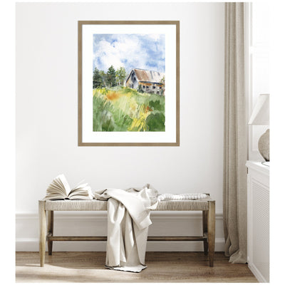 Framed Art Vermont Barn in Summer by Patricia Shaw