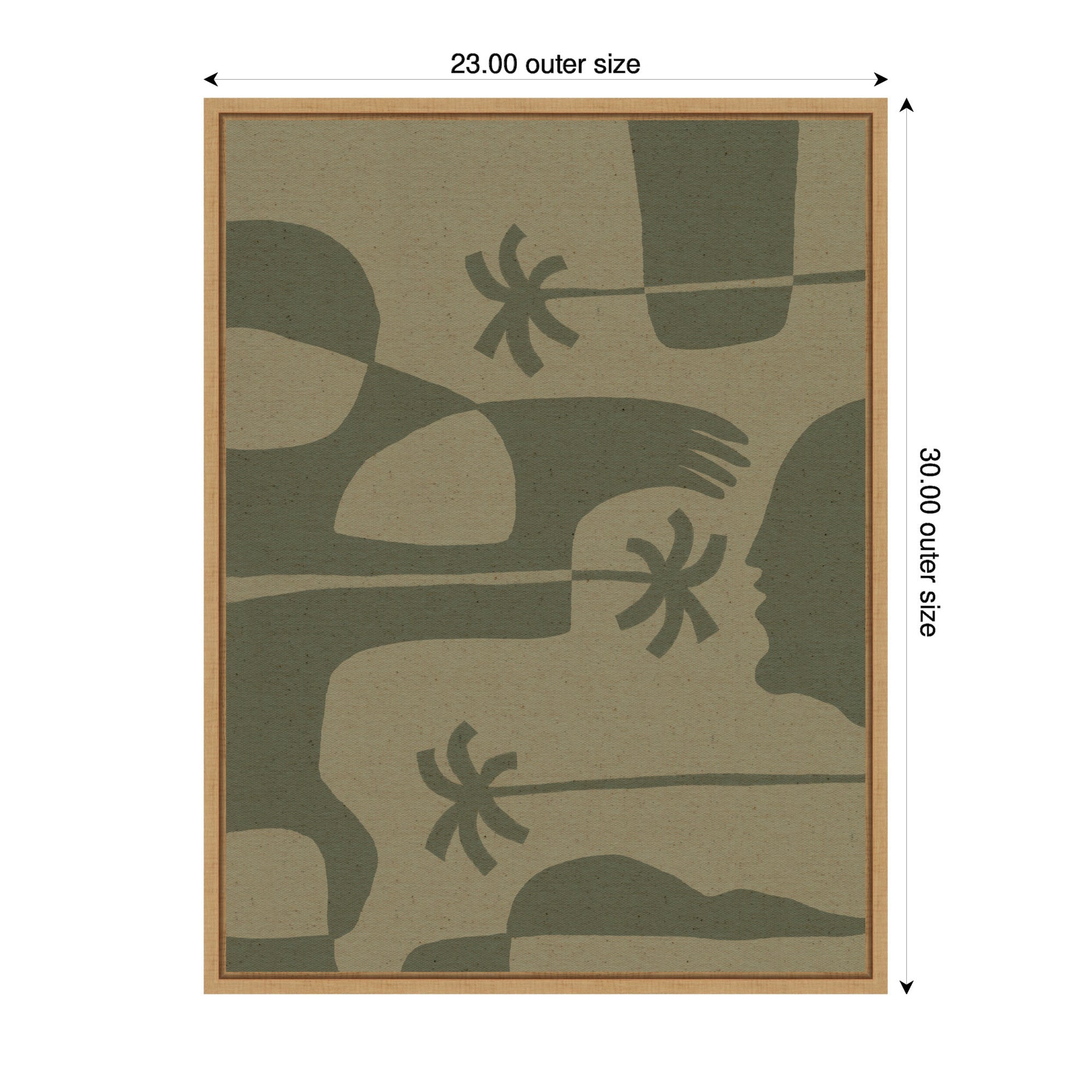 Sylvie The Land Story 7 Framed Canvas by Shatha Al Dafai