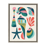 Sylvie Seashells Framed Canvas by kateandlaurel - product image 10 for Resin Society