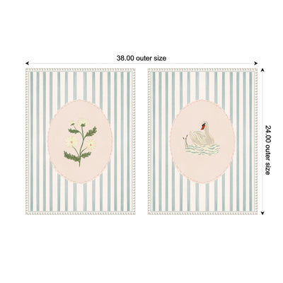 Striped Heritage 2 Piece Framed Canvas Wall Art Set by Nikita Jariwala