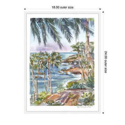 Sylvie Laguna Beach California Scene Framed Canvas by Patricia Shaw
