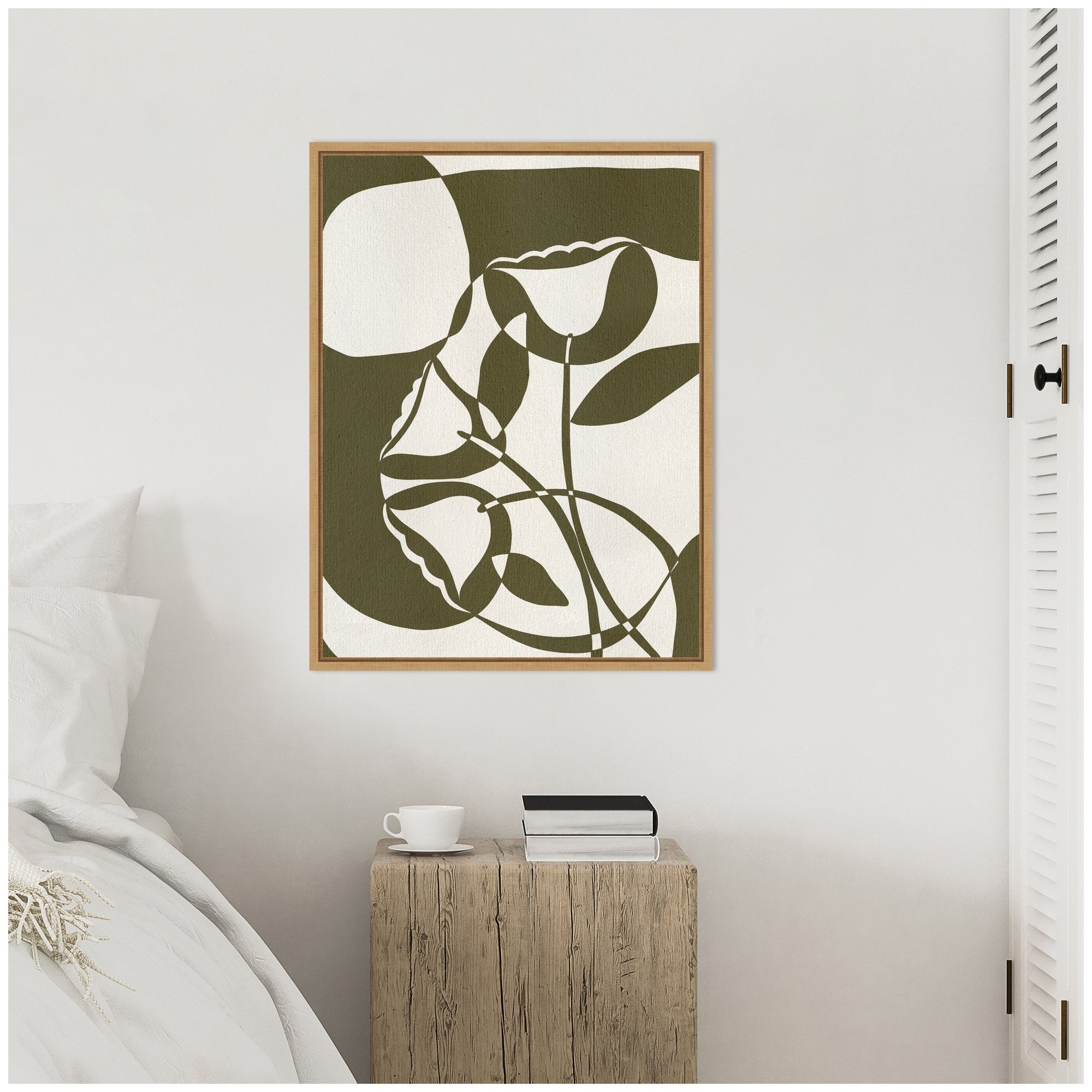 Sylvie Bound by Beauty 9 Framed Canvas by Shatha Al Dafai
