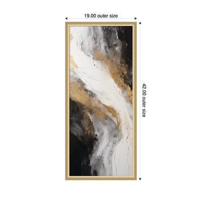 Luxe Drift Modern Elegant Abstract by The Creative Bunch Studio Framed Wall Art Print