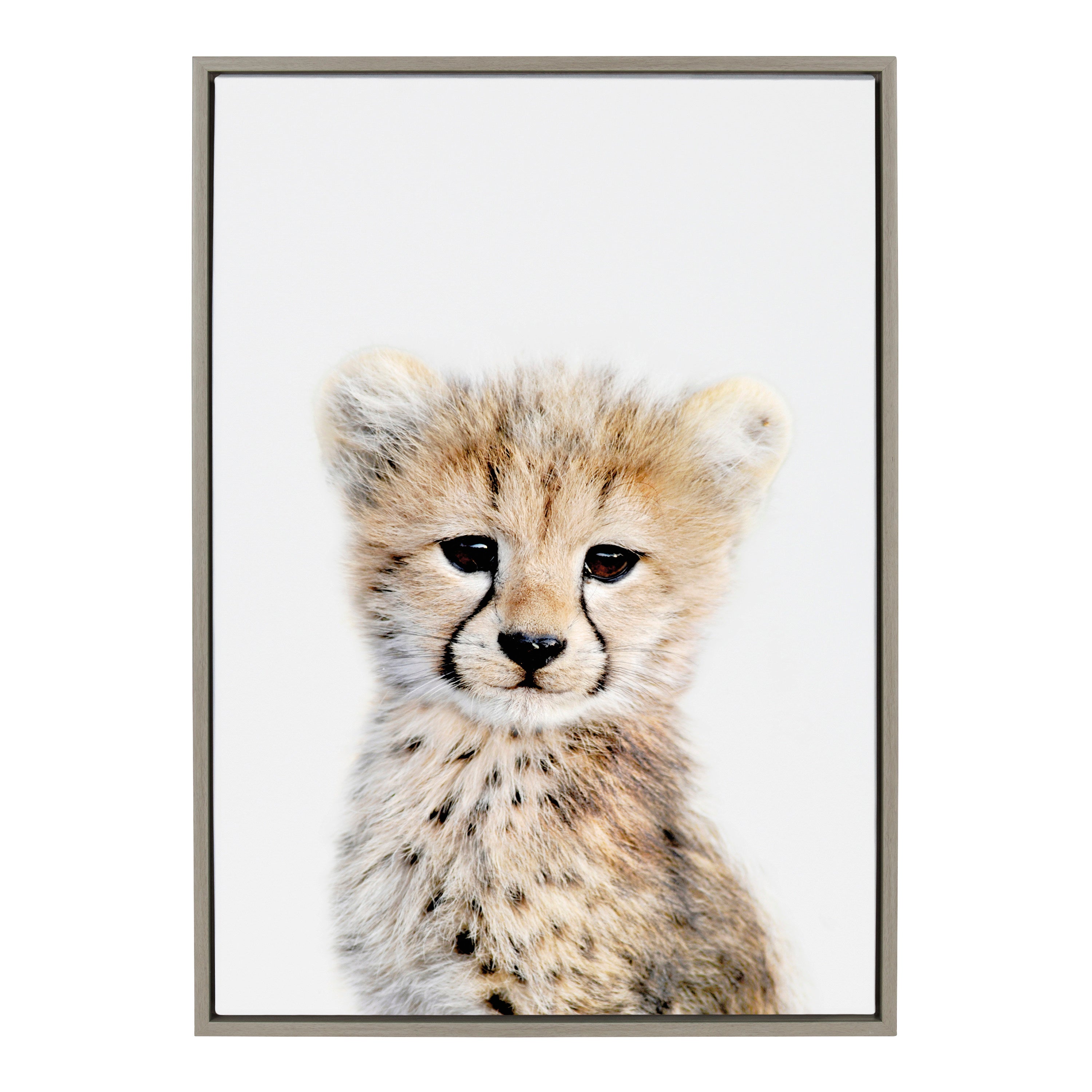 Sylvie Cheetah Framed Canvas by Amy Peterson Art Studio