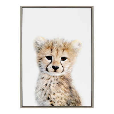 Sylvie Cheetah Framed Canvas by Amy Peterson Art Studio