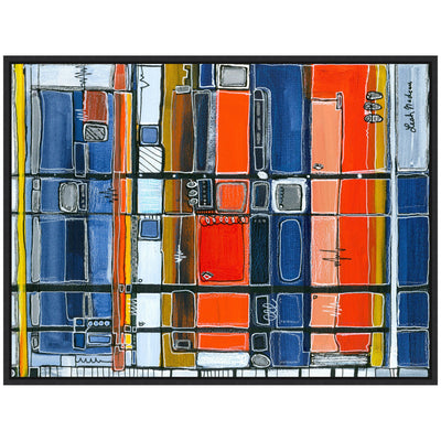 Sylvie Bart Horizontal Framed Canvas by Leah Nadeau