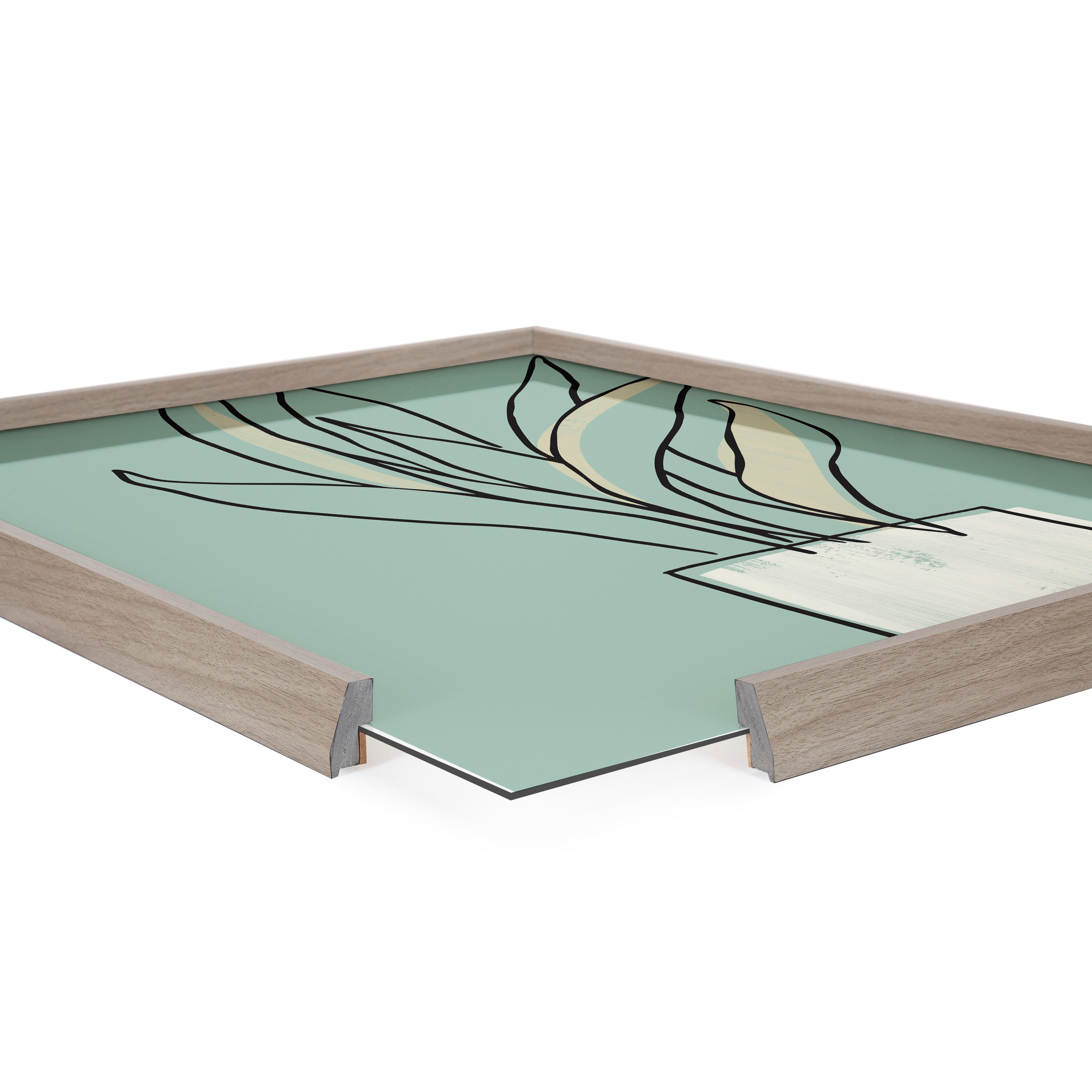 Blake Serene Growth Framed Printed Glass by Elizabeth Silver by kateandlaurel - product image 3 for Resin Society