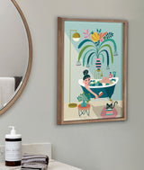 Blake Time to Relax Framed Printed Glass by kateandlaurel - product image 7 for Resin Society