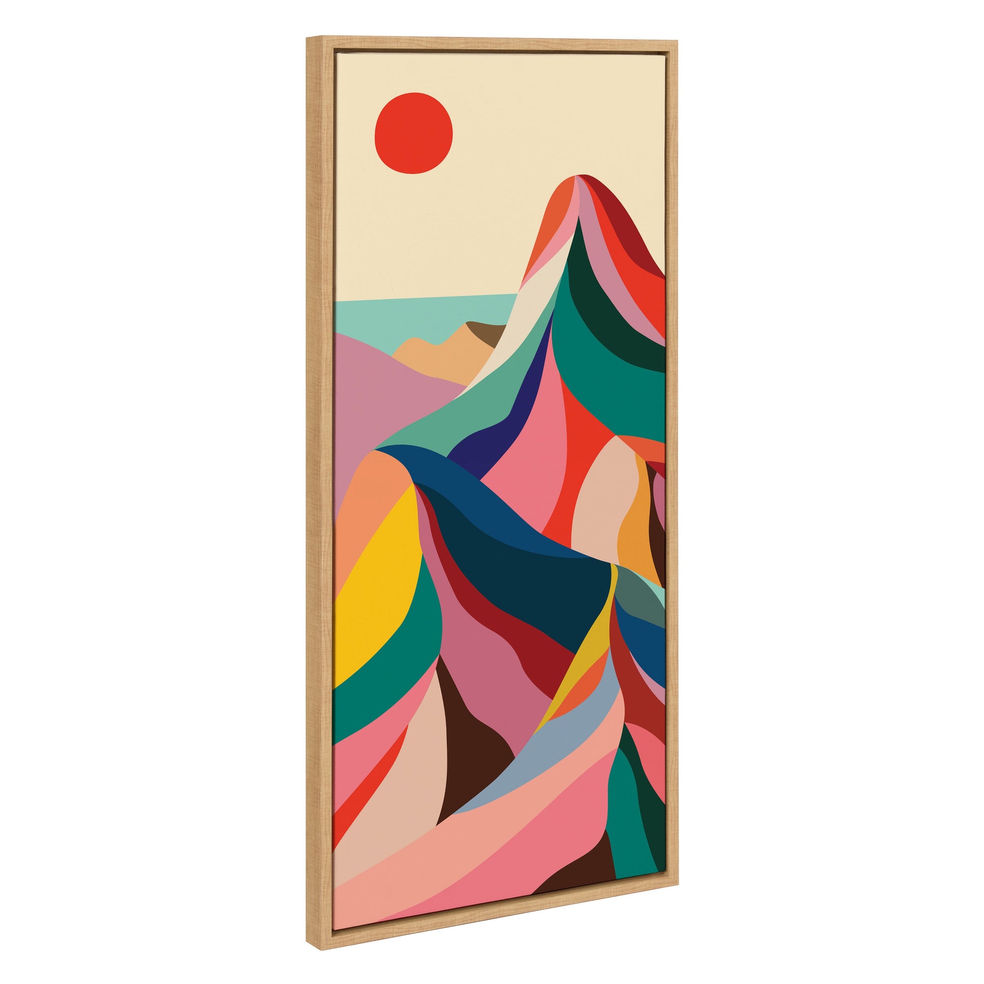 Sylvie MCM Mountains Framed Canvas by kateandlaurel - product image 7 for Resin Society