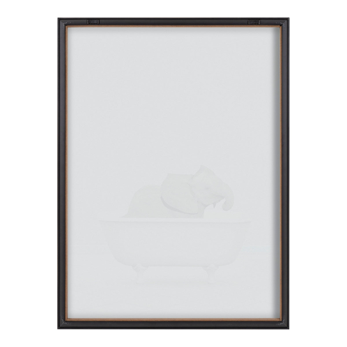 Blake Baby Elephant Solo Bathtub Framed Printed Glass by Amy Peterson by kateandlaurel - product image 4 for Resin Society
