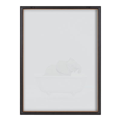 Blake Baby Elephant Solo Bathtub Framed Printed Glass by Amy Peterson by kateandlaurel - product image 4 for Resin Society