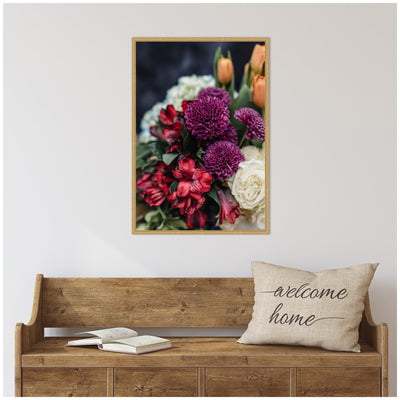 Sylvie Wine Bouquet Framed Canvas by Alicia Abla