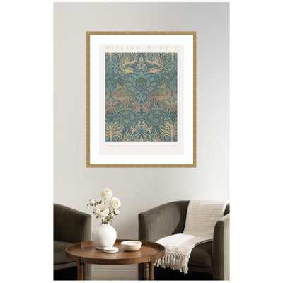 Framed Art Poster William Morris Peacock and Dragon 1878 by The Art Institute of Chicago