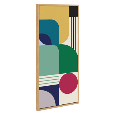 Sylvie MCM Pattern 14 Framed Canvas by Rachel Lee of My Dream Wall