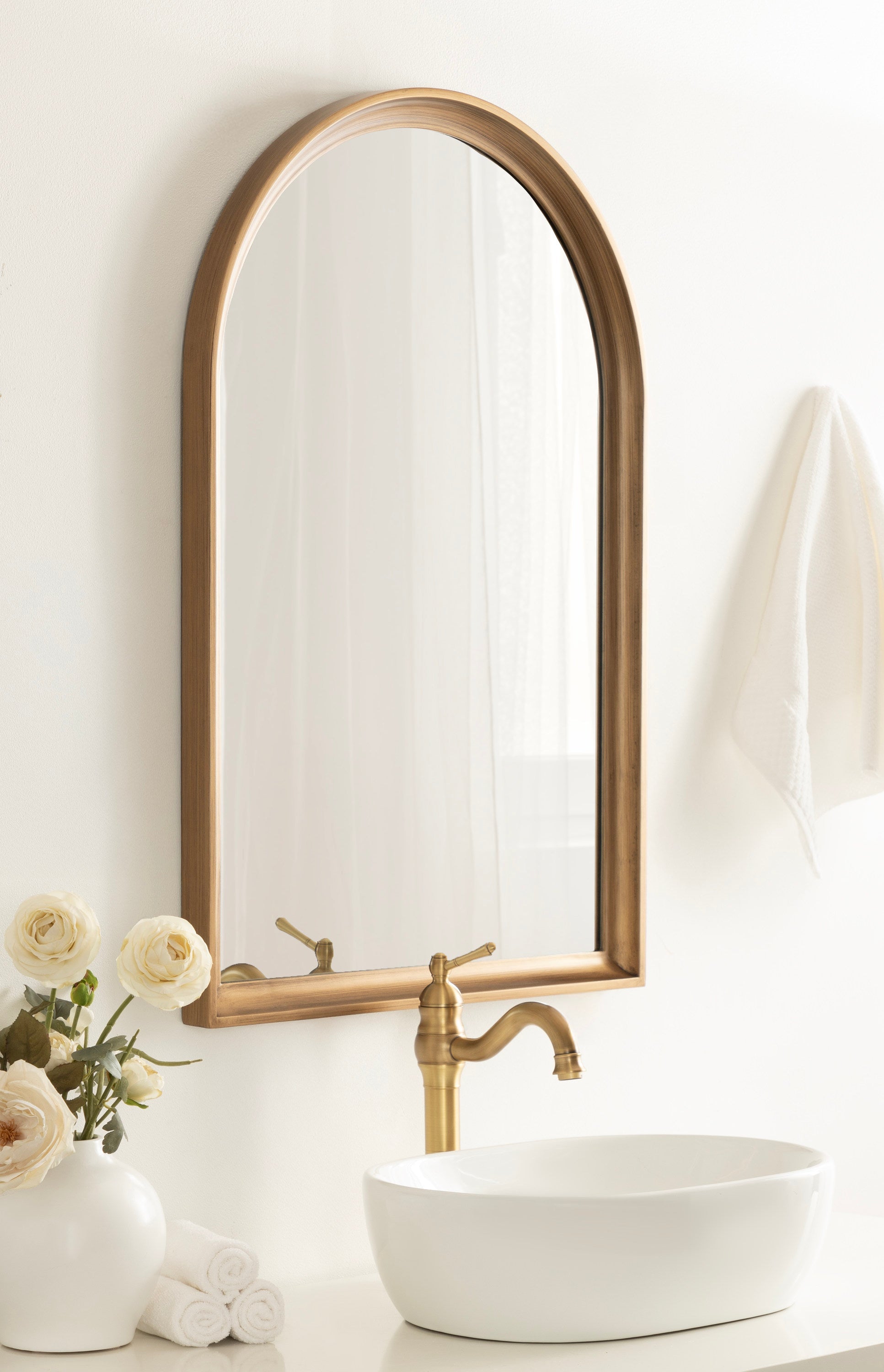 Hatherleigh Arch Wood Wall Mirror