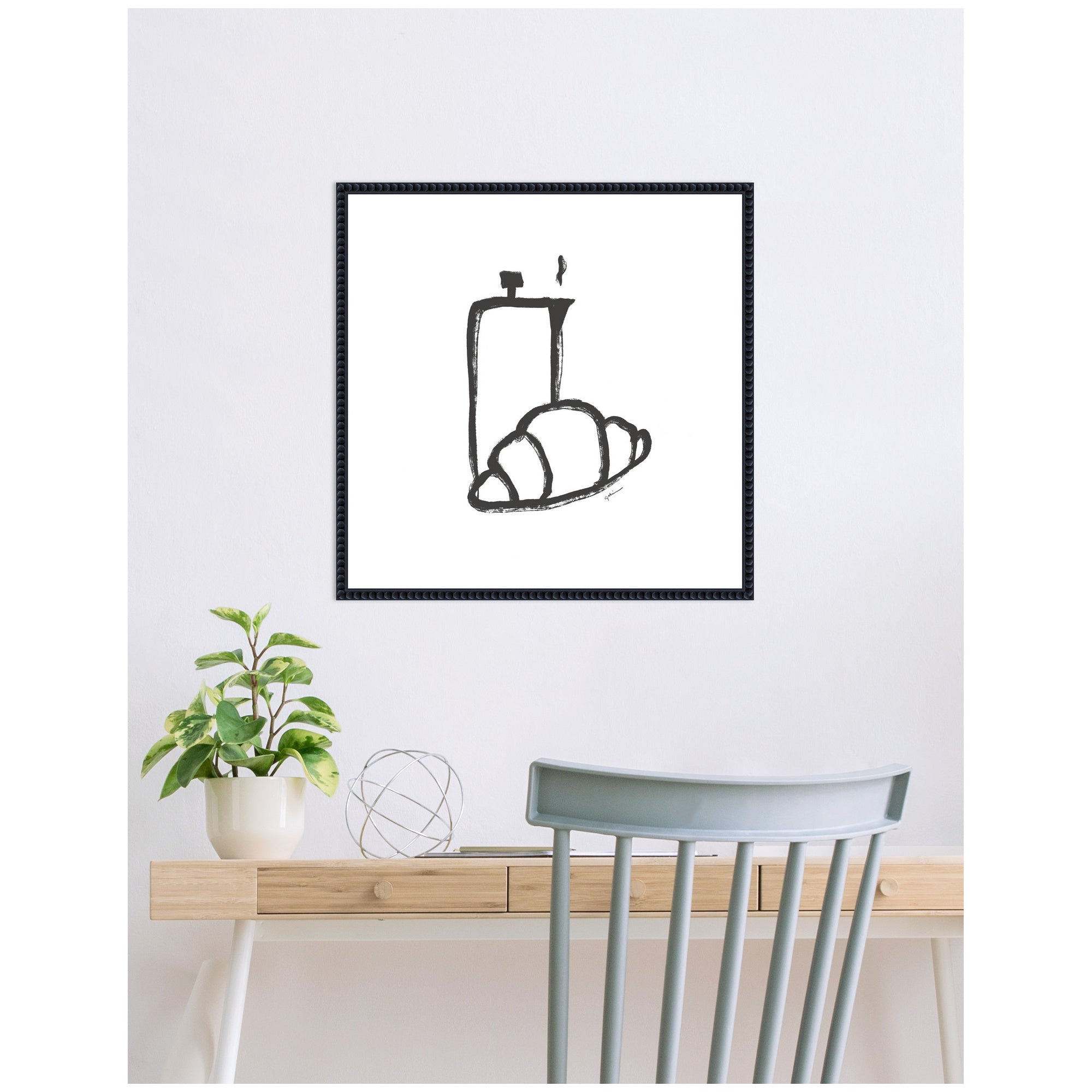 Breakfast Club No.
2 by Gabrielly Guedes Framed Canvas Wall Art Print