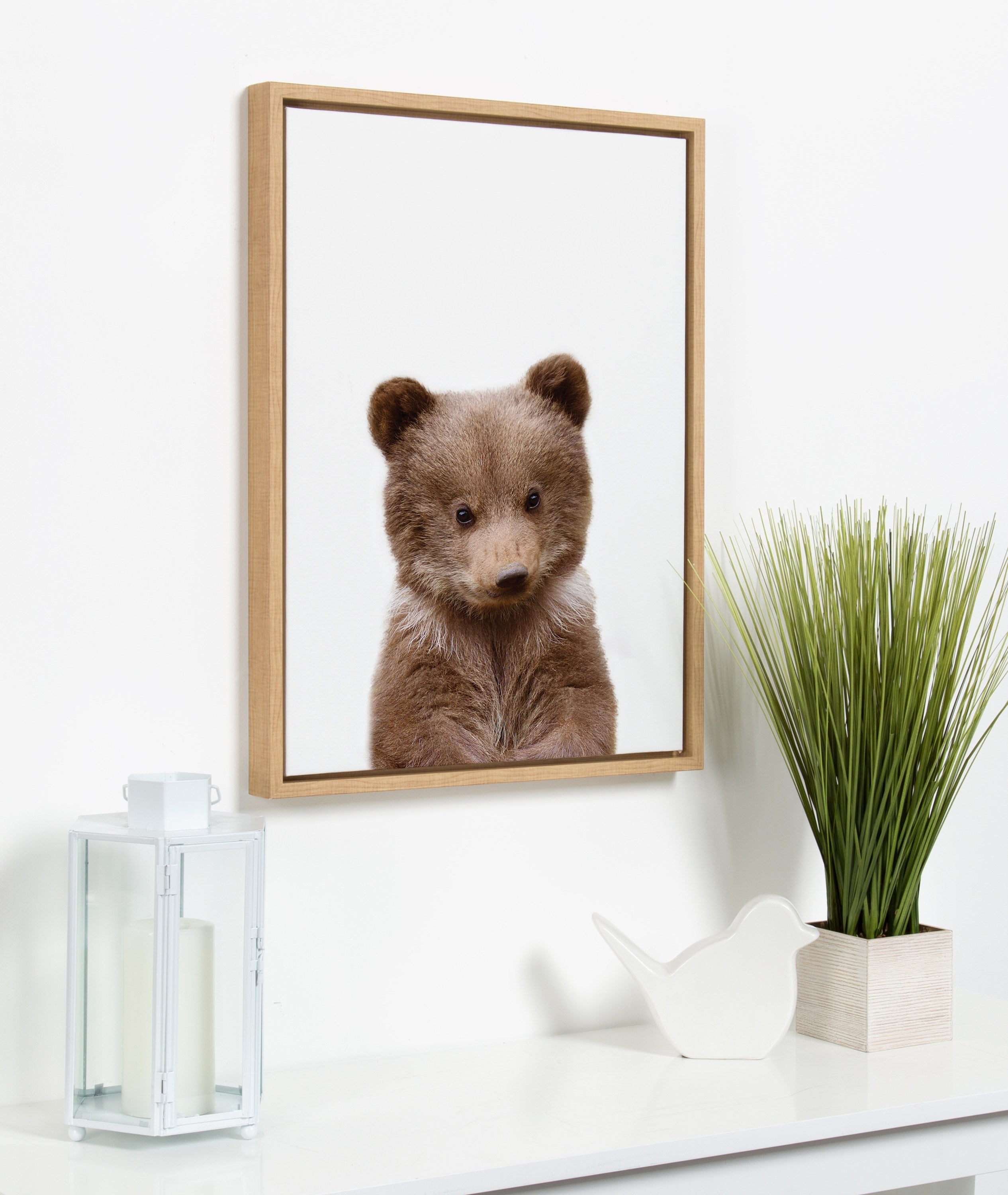 Sylvie Baby Bear Framed Canvas by Amy Peterson by kateandlaurel - product image 13 for Resin Society