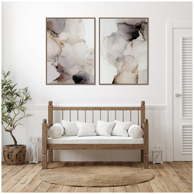 Smoke No.
1 & No.
2 2 Piece Framed Canvas Wall Art Set by Amy Lighthall